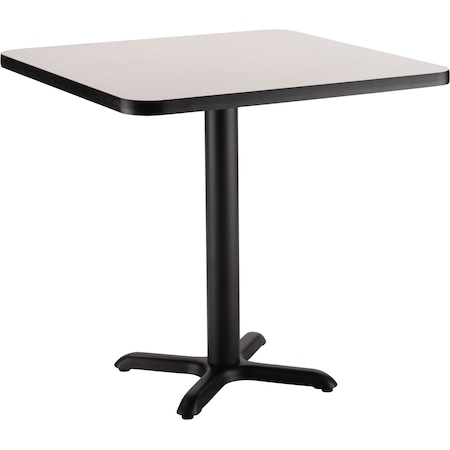National Public Seating Square 36" W, 36" L, 30" H, Particleboard/HPL Laminate - 1.25", Grey CT33636XDGY